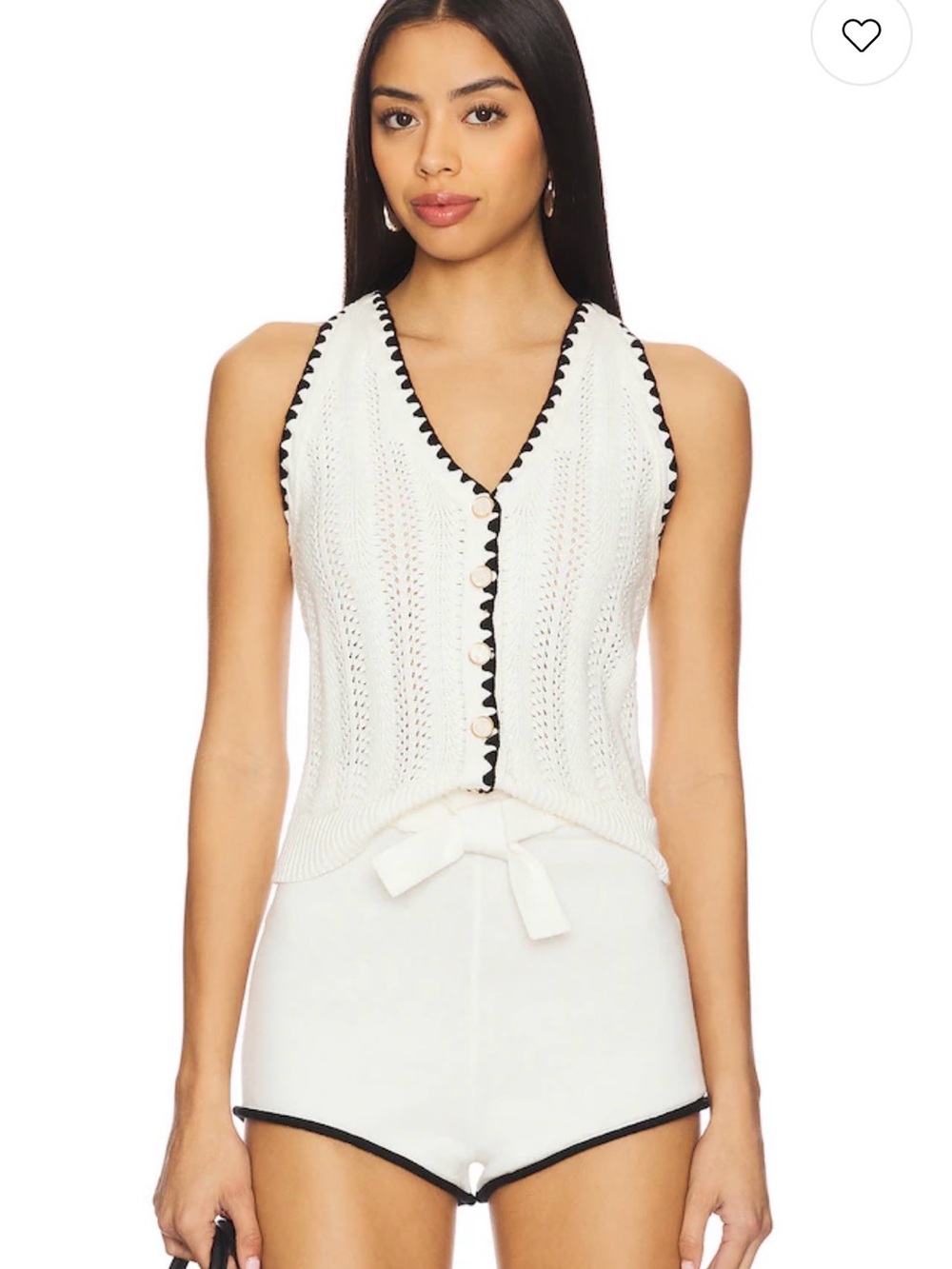 Heartloom Bethany Vest in Eggshell